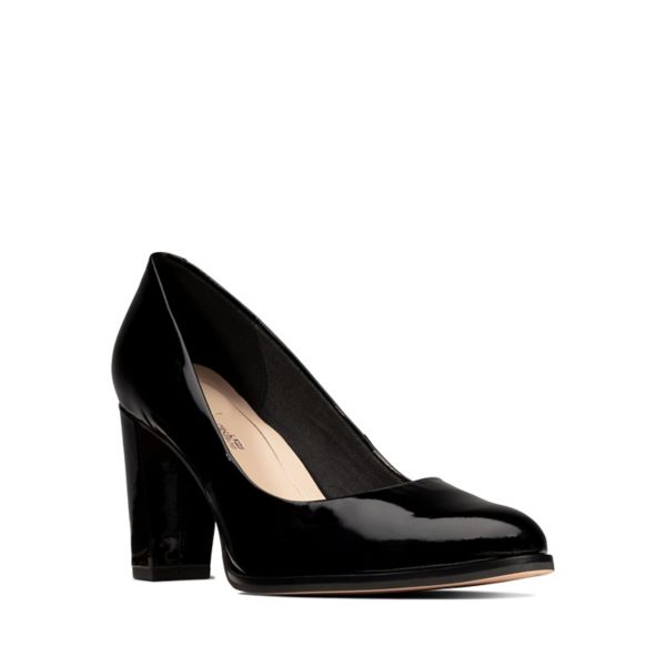 Clarks Womens Kaylin Cara Heels Black | CA-6385019